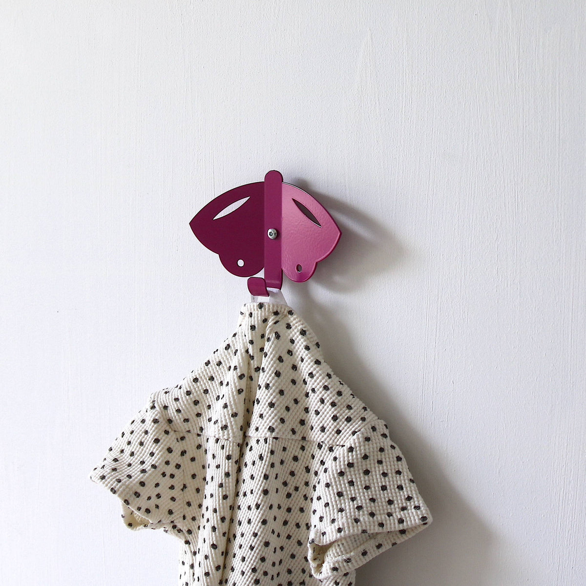 Kids Wall Hook Butterfly Pink