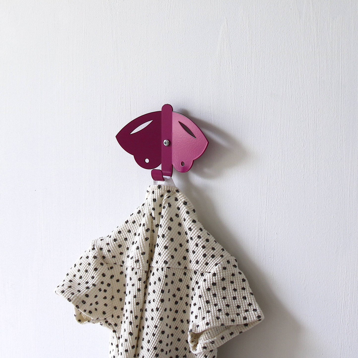 Kids Wall Hook Butterfly Pink