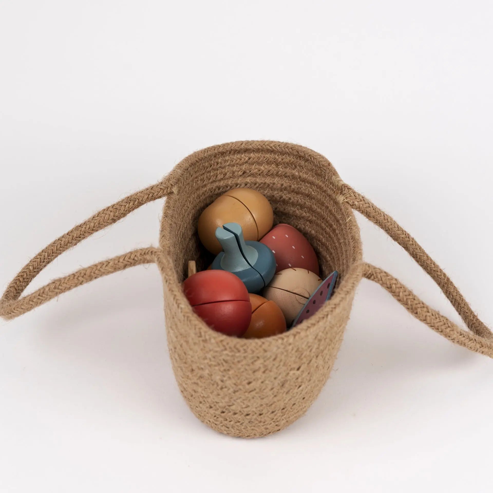 Wooden fruit and vegetables set