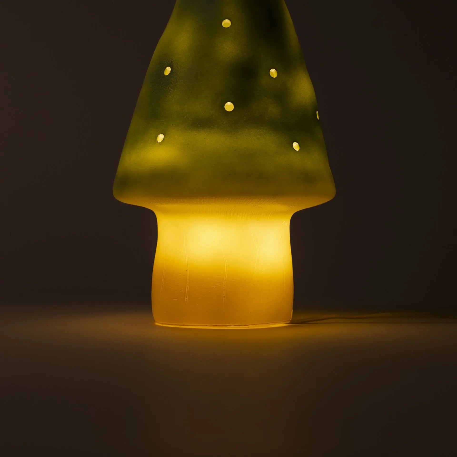 Small Mushroom Night Lamp, Almond