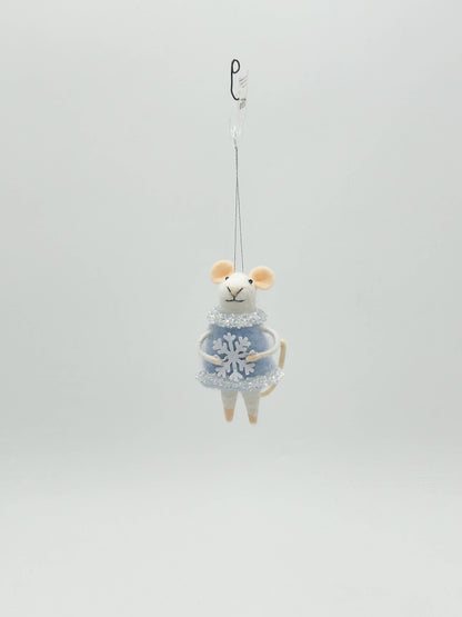 Christmas Tree Decoration - Mrs. Mouse Snowflake