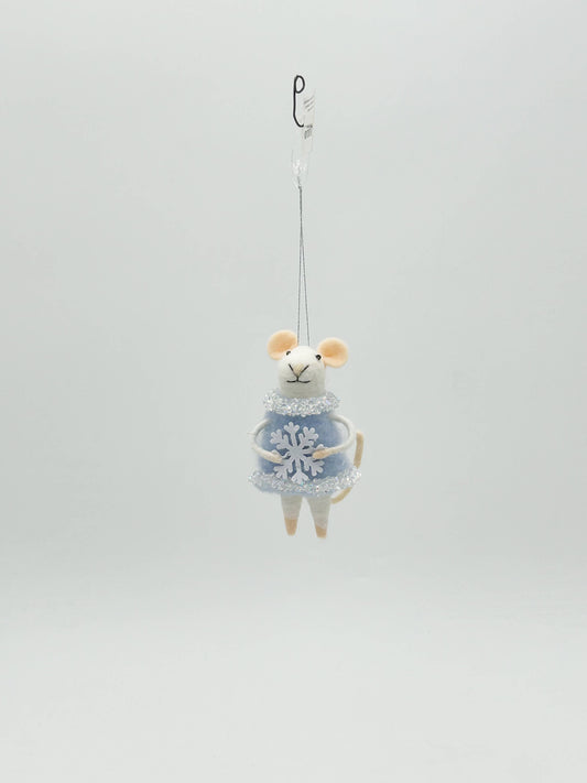 Christmas Tree Decoration - Mrs. Mouse Snowflake