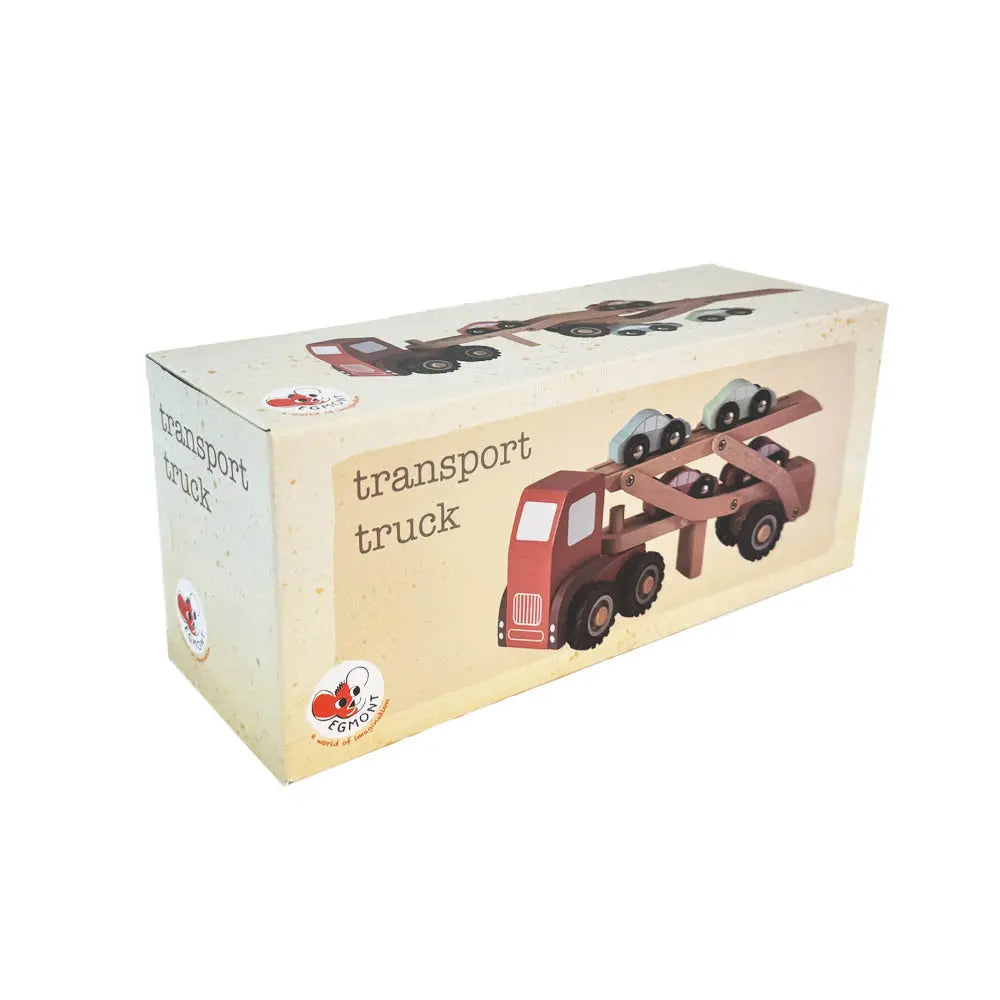 Wooden car transport truck