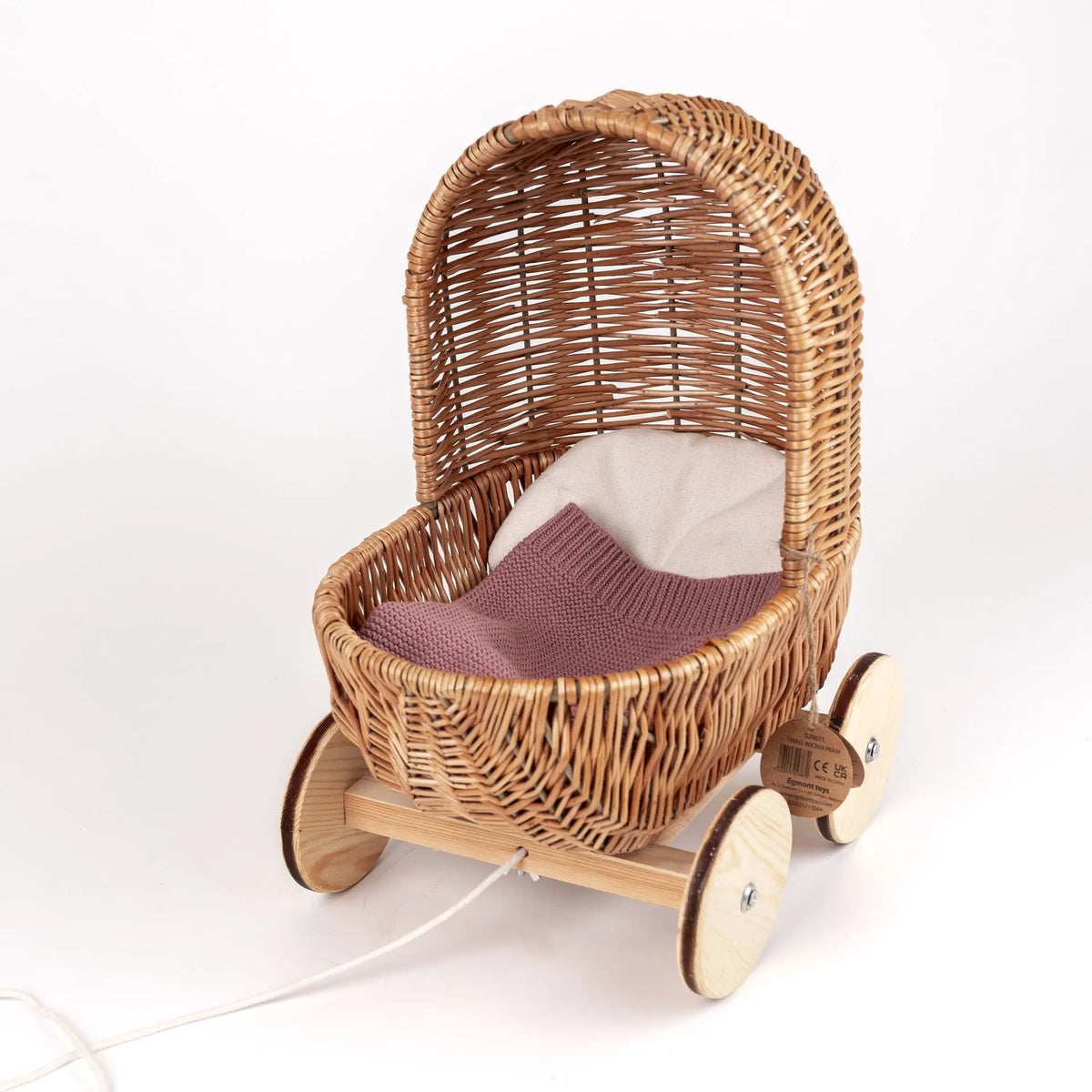 Small wicker doll pram