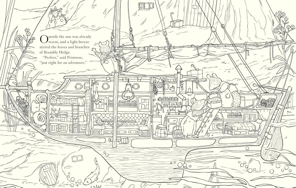 Brambly Hedge: Nature Colouring Book: Enter the cosy world of Brambly Hedge with this perfect colouring book for relaxation for all ages