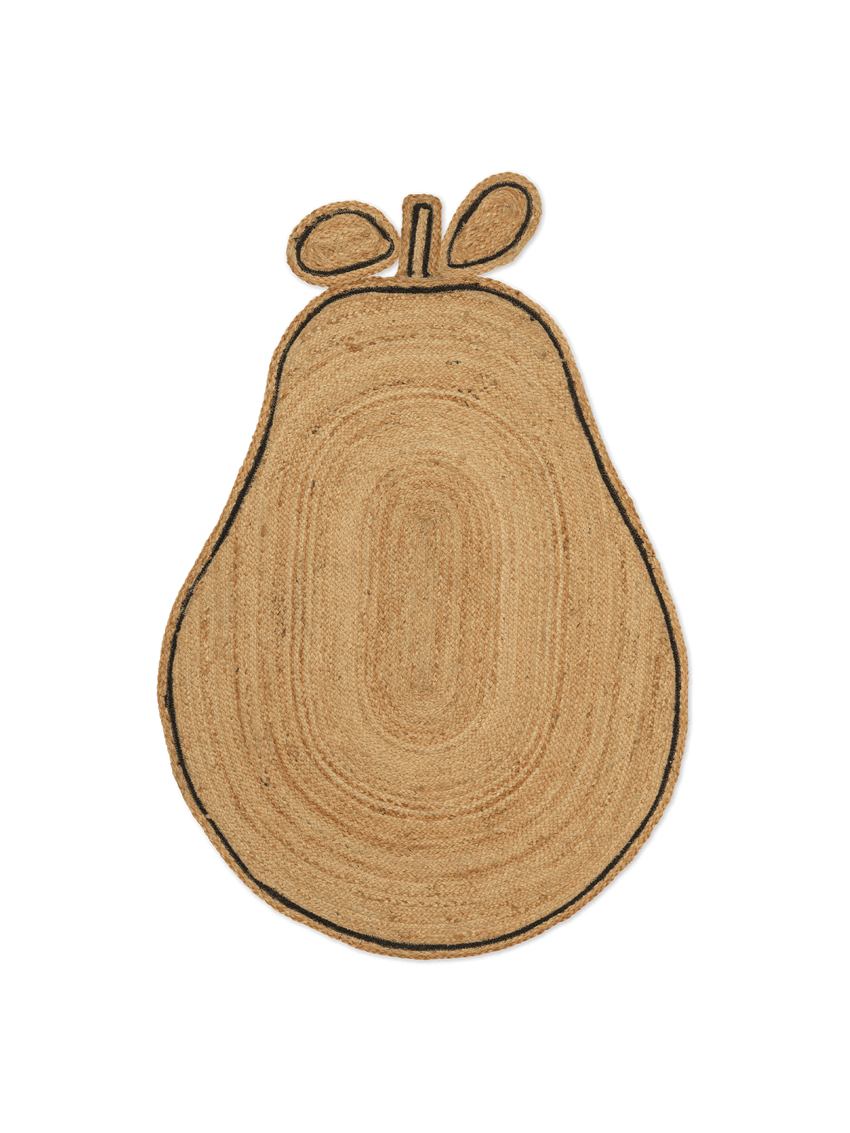 Pear Braided Jute Rug - Natural