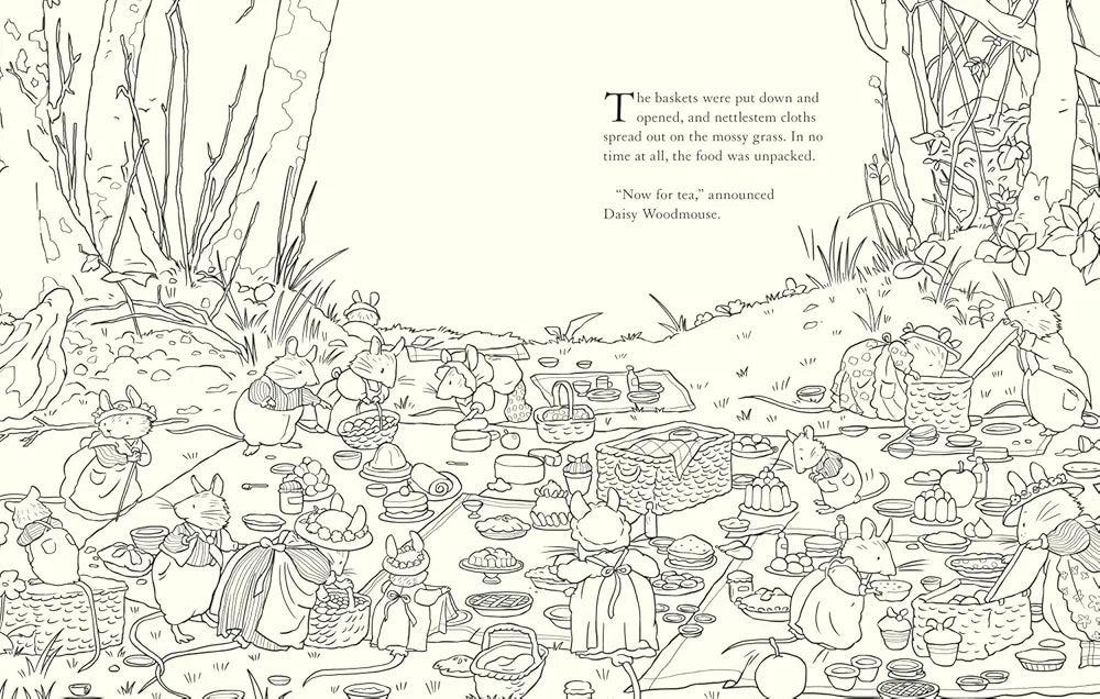 Brambly Hedge: Nature Colouring Book: Enter the cosy world of Brambly Hedge with this perfect colouring book for relaxation for all ages