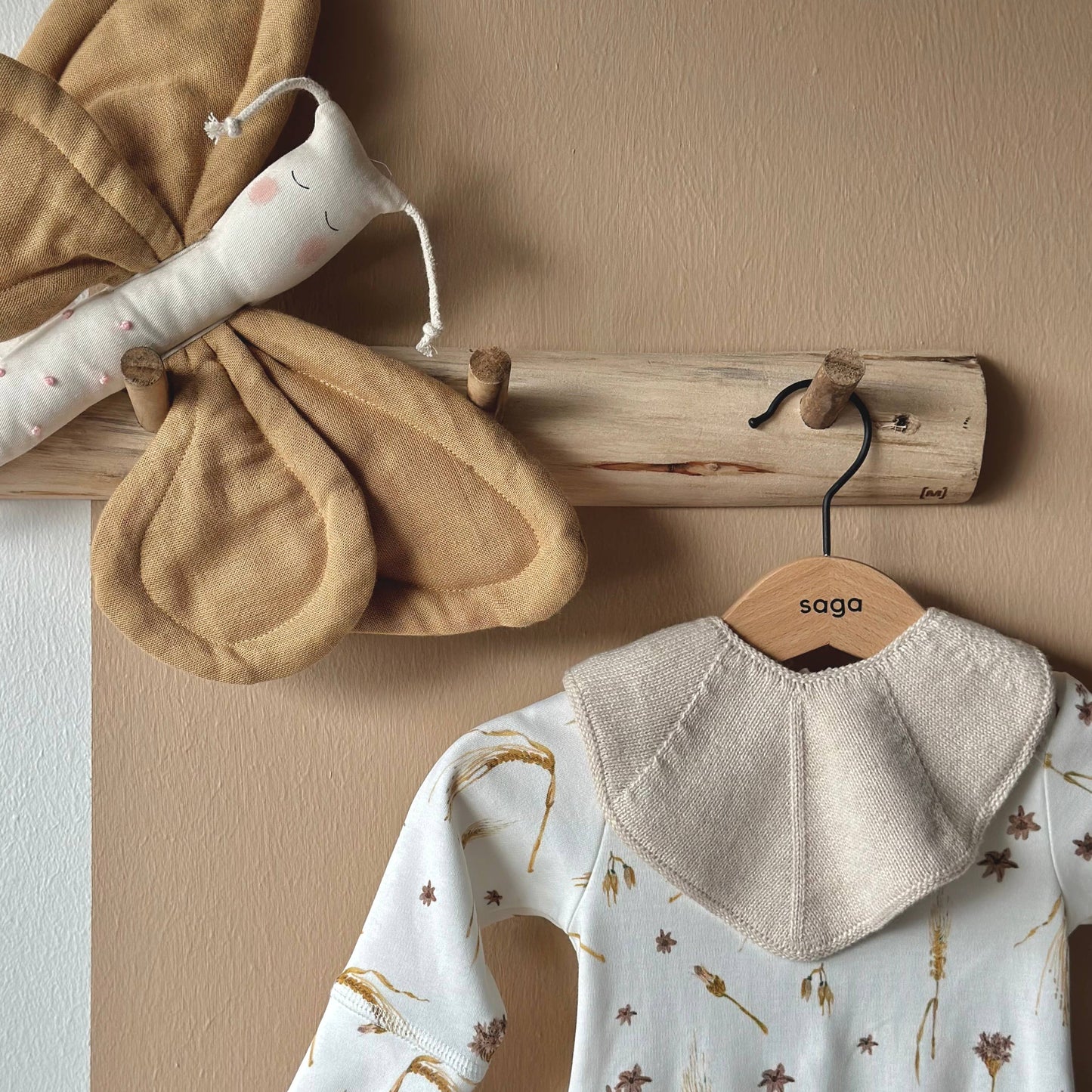 Baby Sensory Toy - Butterfly - Honey - Organic cotton