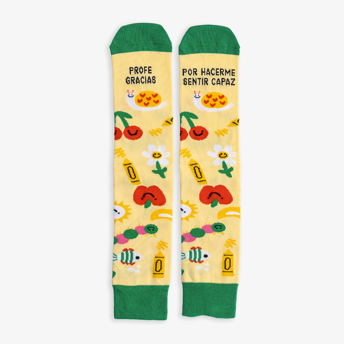 Kit Taza + Calcetines "Profe, gracias por hacerme sentir capaz"