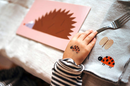 Organic ladybug tattoos