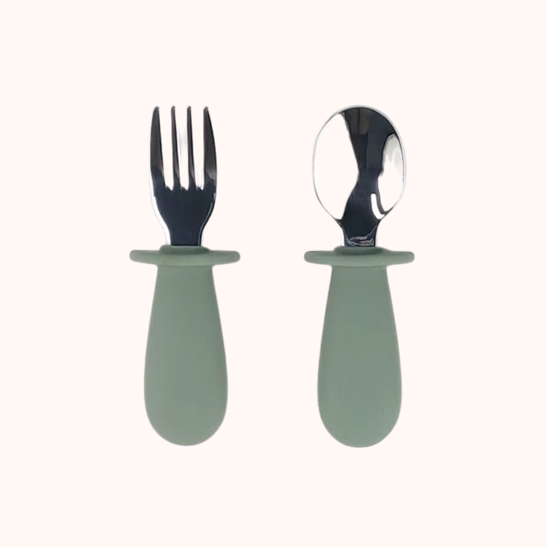 Sage - Spoon and Fork Set