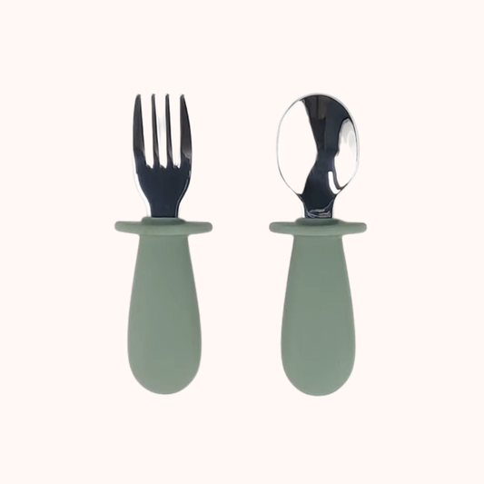 Sage - Spoon and Fork Set