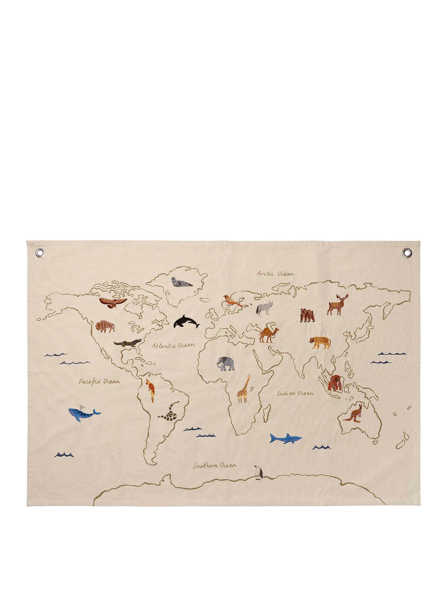 The World Textile Map - Off-white