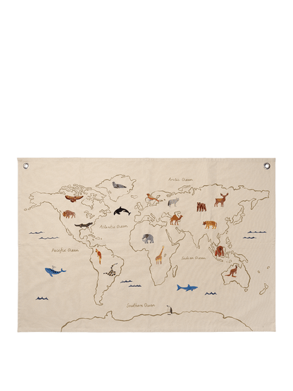 The World Textile Map - Off-white