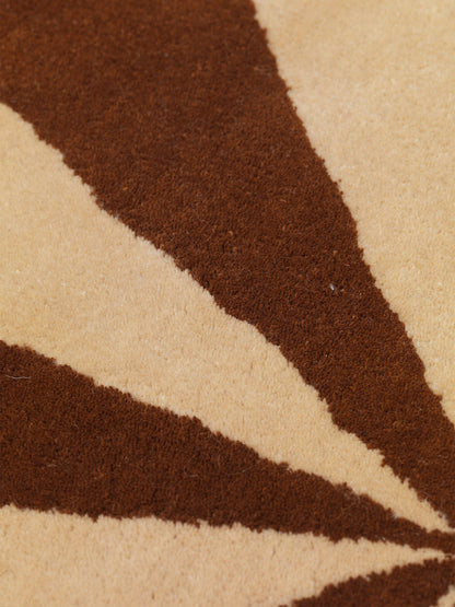 Arch Tufted Rug - Dark Brick/Off-White