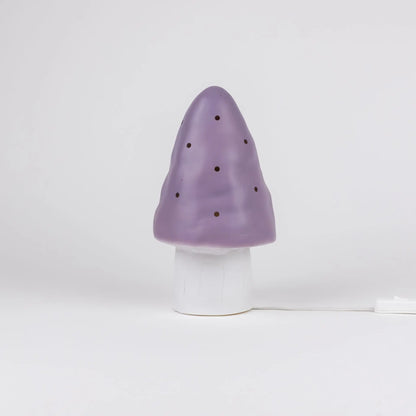 Small Mushroom Night Lamp, Lavender