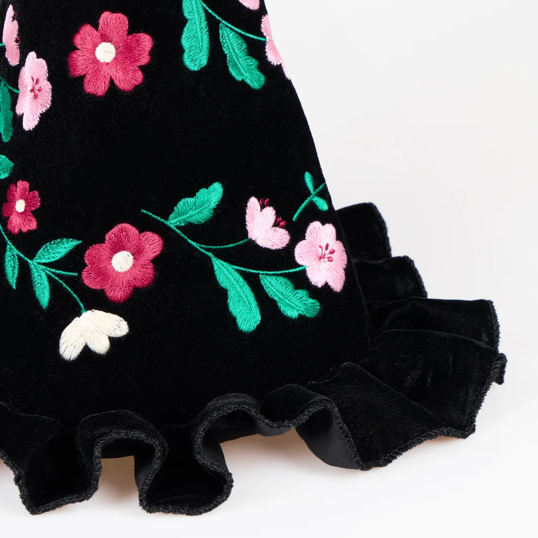 Embroidered Velvet Witch Costume