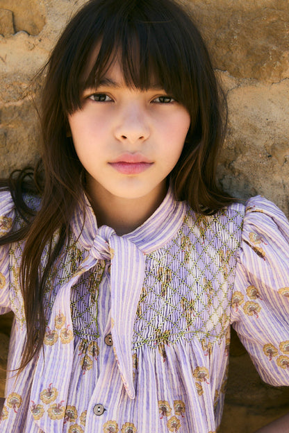 Vestido Cinca nido de abeja niña