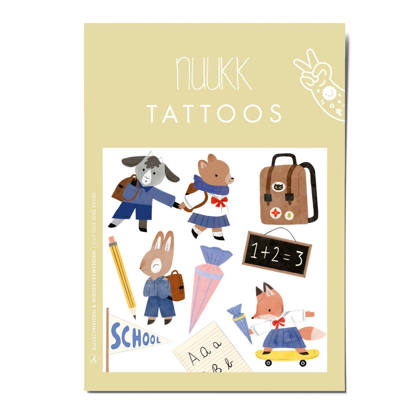 Children's tattoos "Schoolchild"