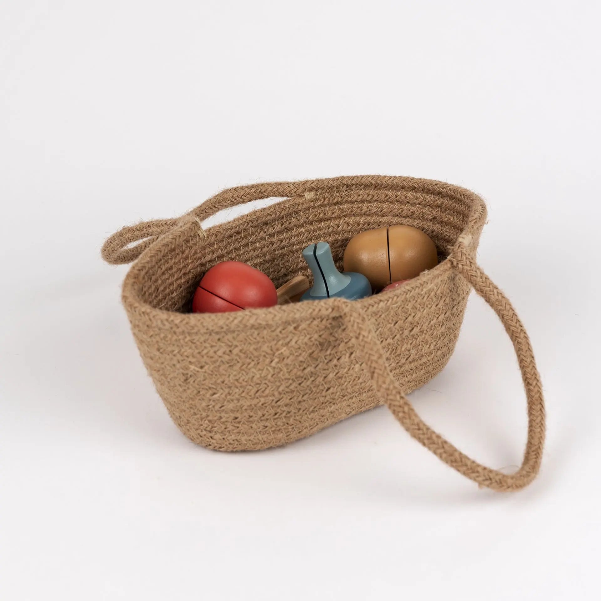Wooden fruit and vegetables set
