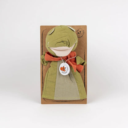 Frog hand puppet