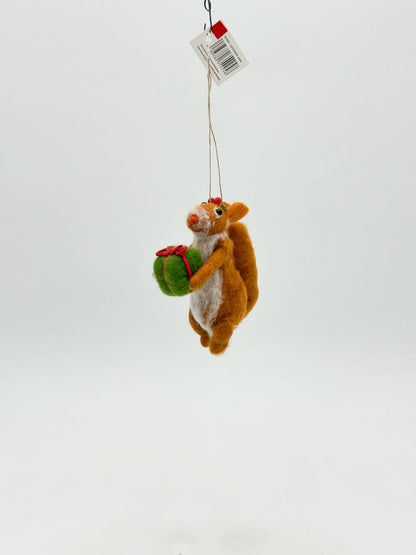 Felt Figurine Hanging Christmas Tree Decoration Squirrel