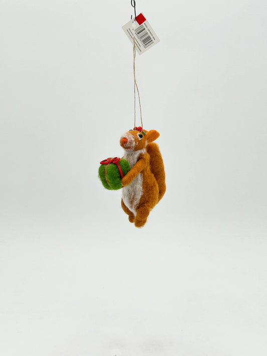 Felt Figurine Hanging Christmas Tree Decoration Squirrel