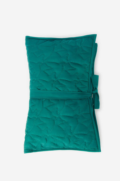 Quilted Nylon Diaper and Wipes Pouch Birds