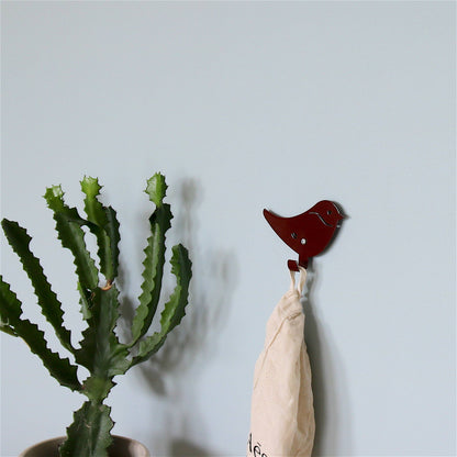 Kids Wall Hook Bird Brown