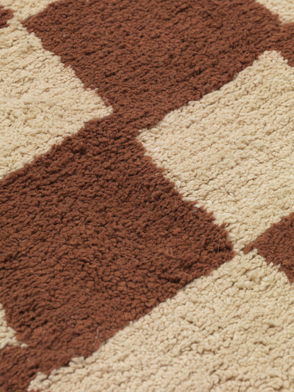 Mara Washable Rug - Rust/Warm Sand