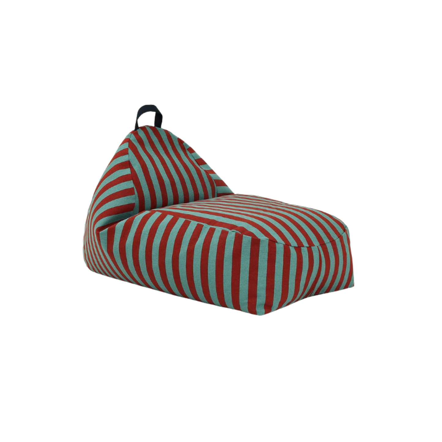 Long beanbag - kid size - Bliss - toffee blue stripes