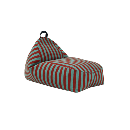 Long beanbag - kid size - Bliss - toffee blue stripes
