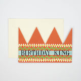 Birthday King Party Hat Card
