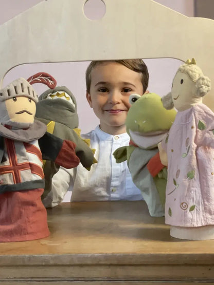 Frog hand puppet