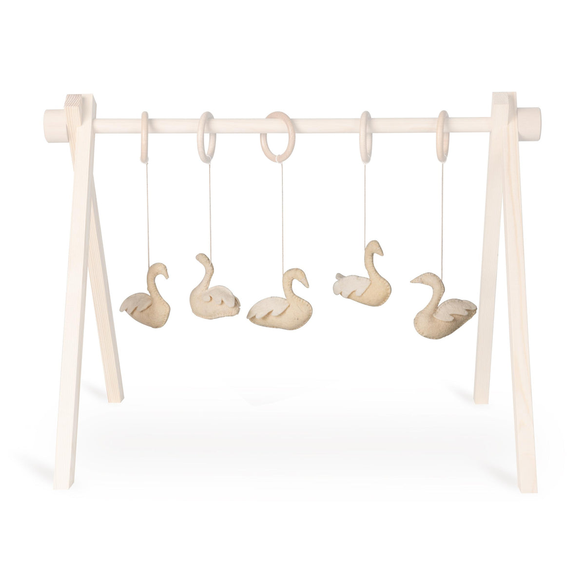 5 Pcs Activity Toy Set For Baby Gym Swan
