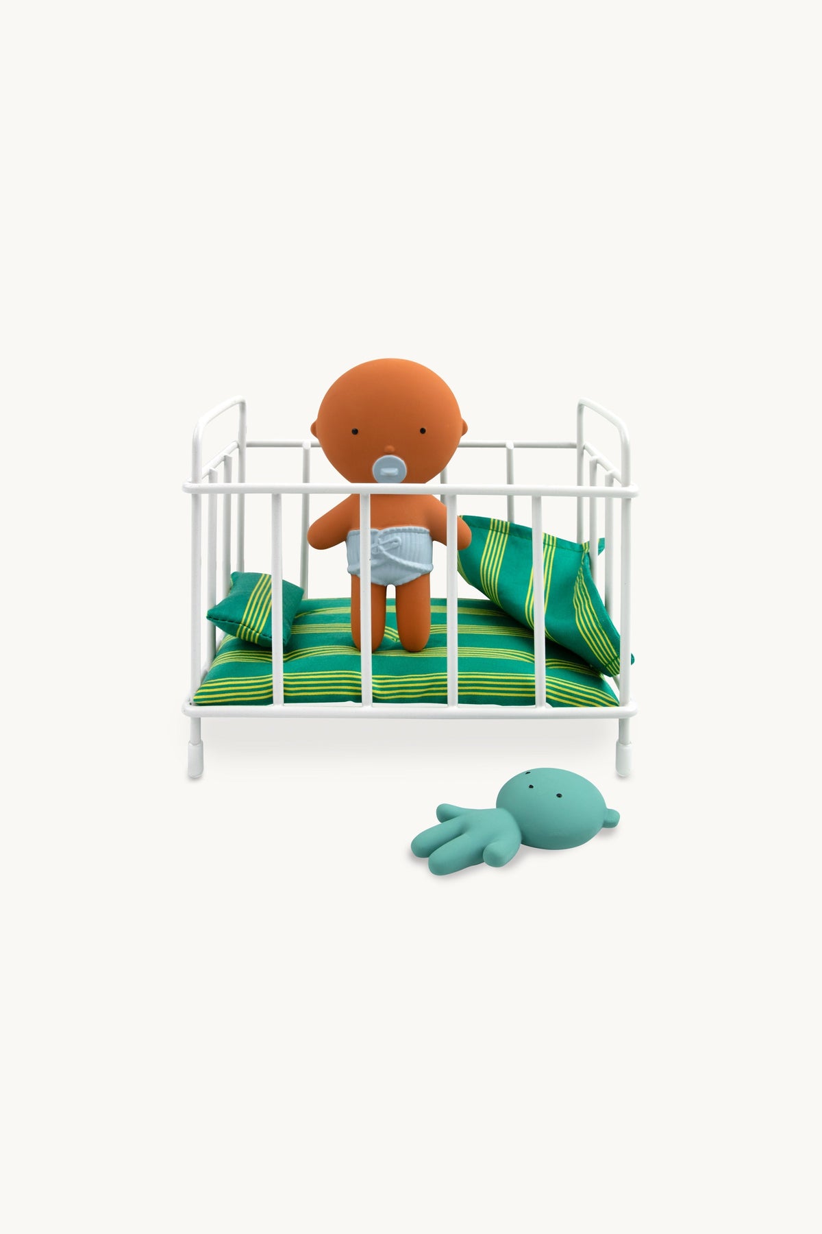 GOMMU POCKET STRIPED CRIB