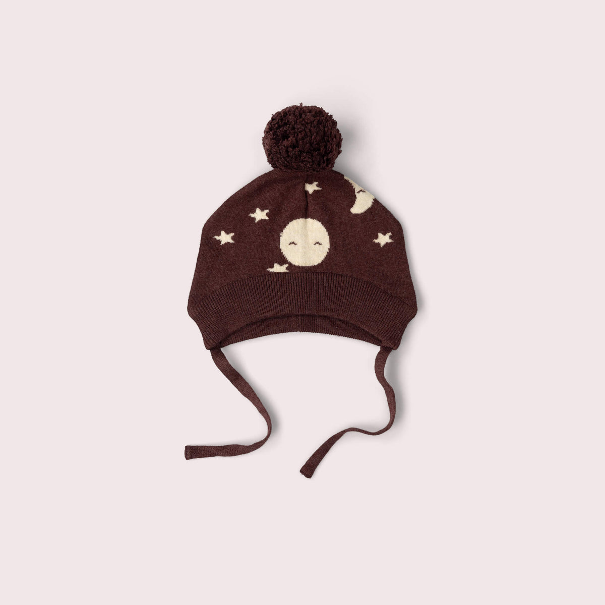 Moon Knitted Bobble Hat