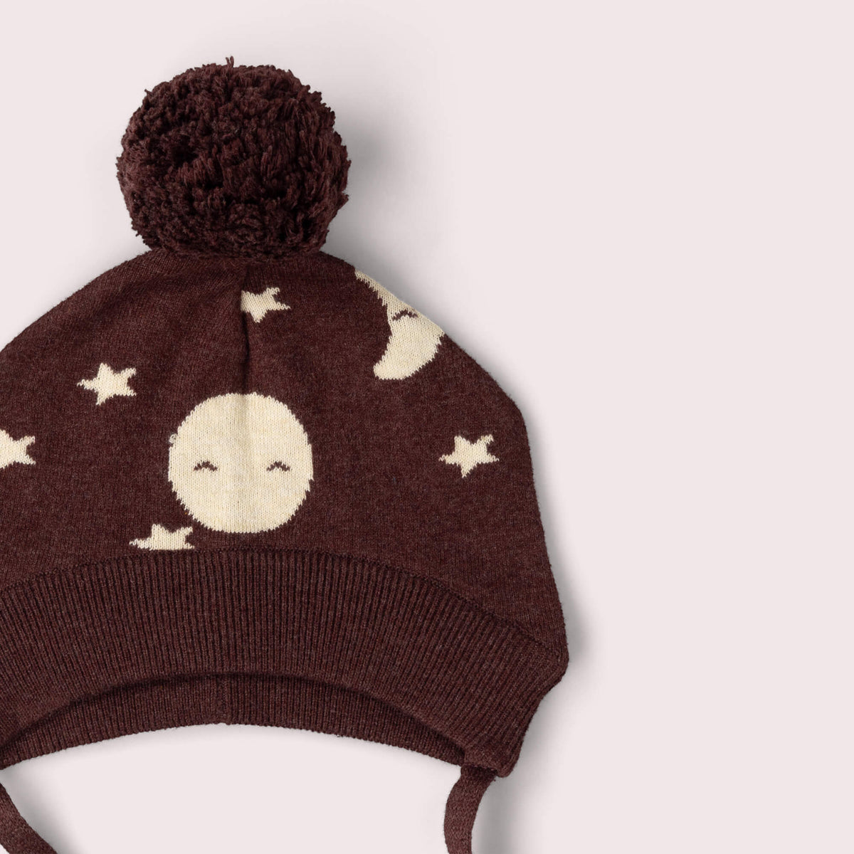 Moon Knitted Bobble Hat