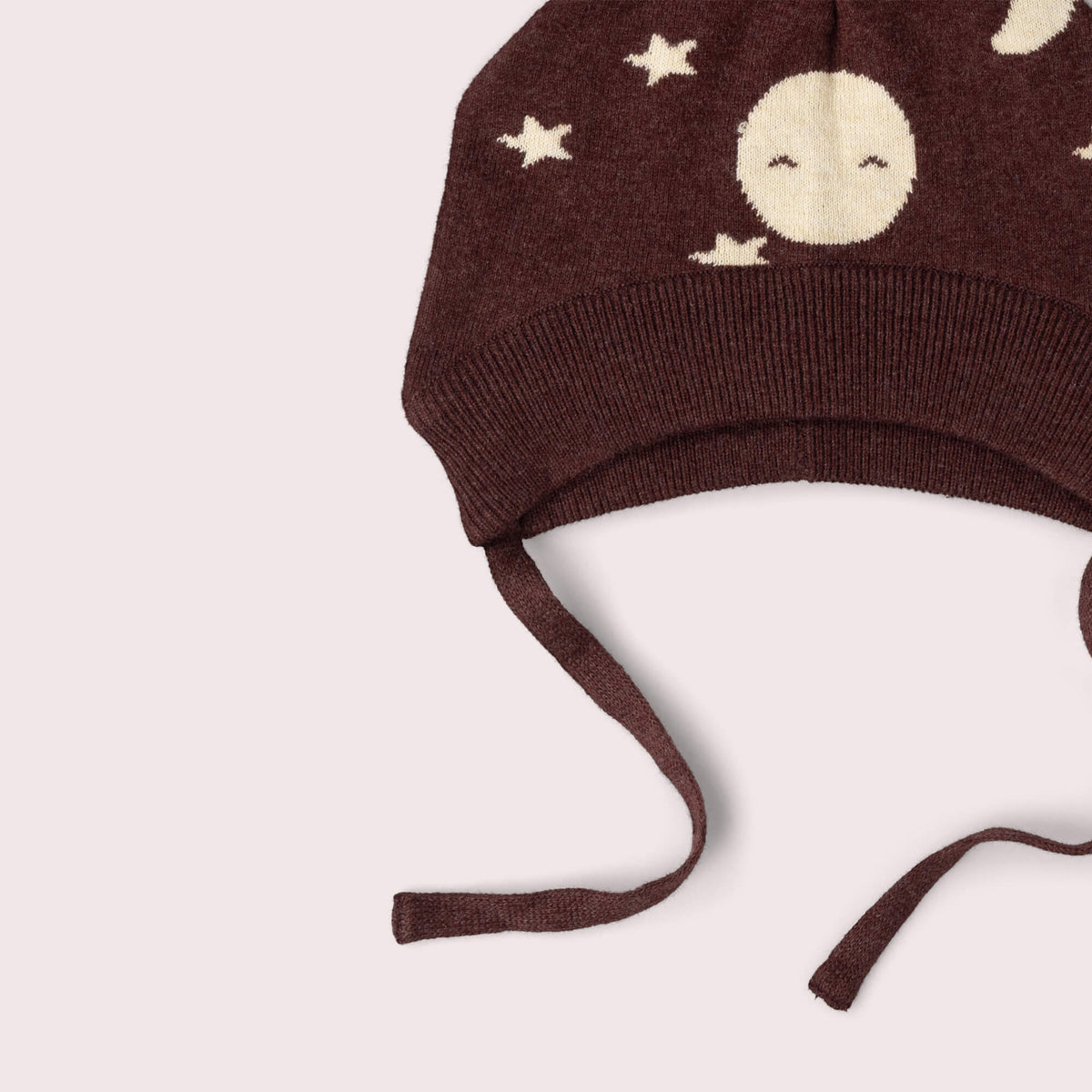 Moon Knitted Bobble Hat