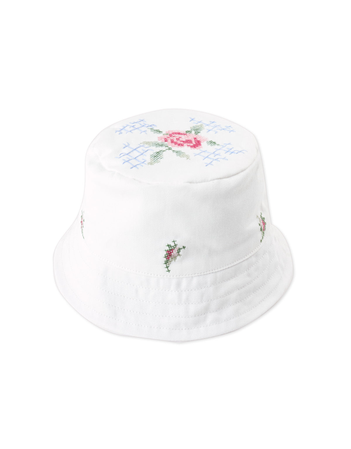 Aria Bucket Hat With Crosstitch Embroidery