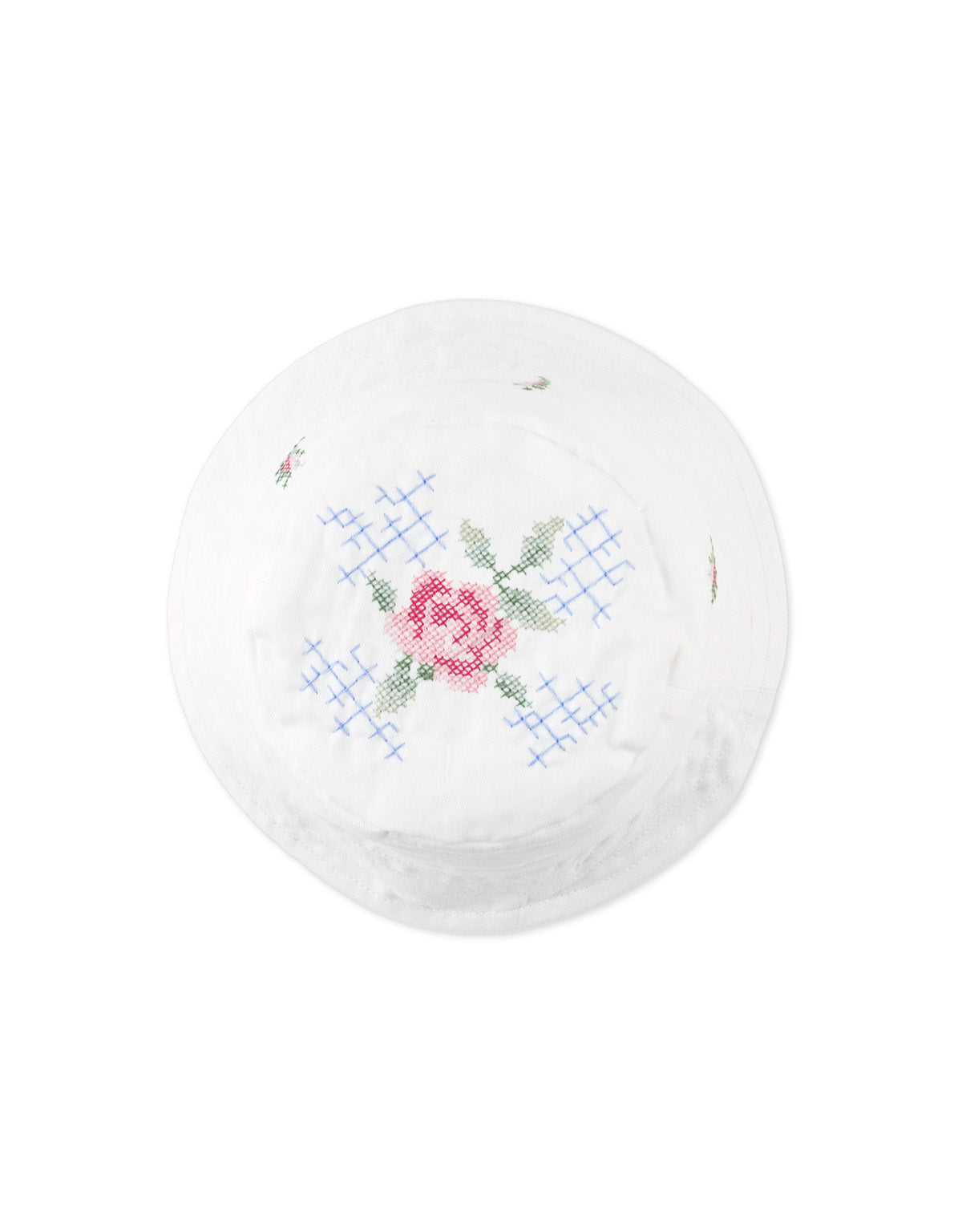 Aria Bucket Hat With Crosstitch Embroidery