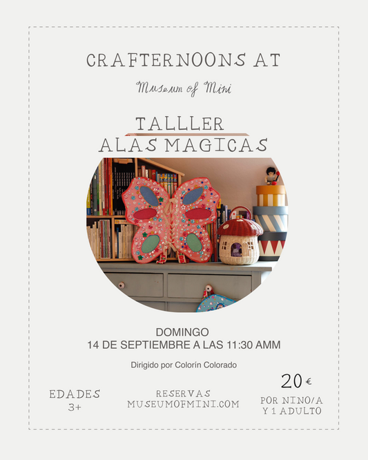 Taller de Alas Mágicas DOMINGO 14 DE SEPTIEMBRE 11:30 AM