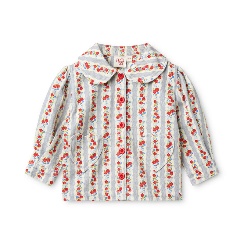 Aria Overshirt - Blue Air Rose