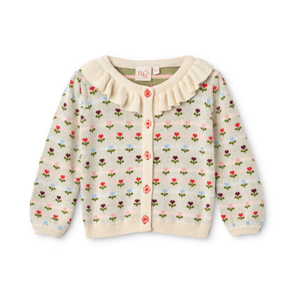 Annabelle Cardigan - Cream Multi Floral