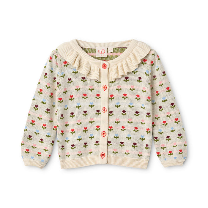 Annabelle Cardigan - Cream Multi Floral
