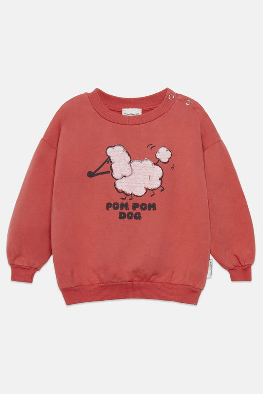 Pom pom dog baby sweatshirt