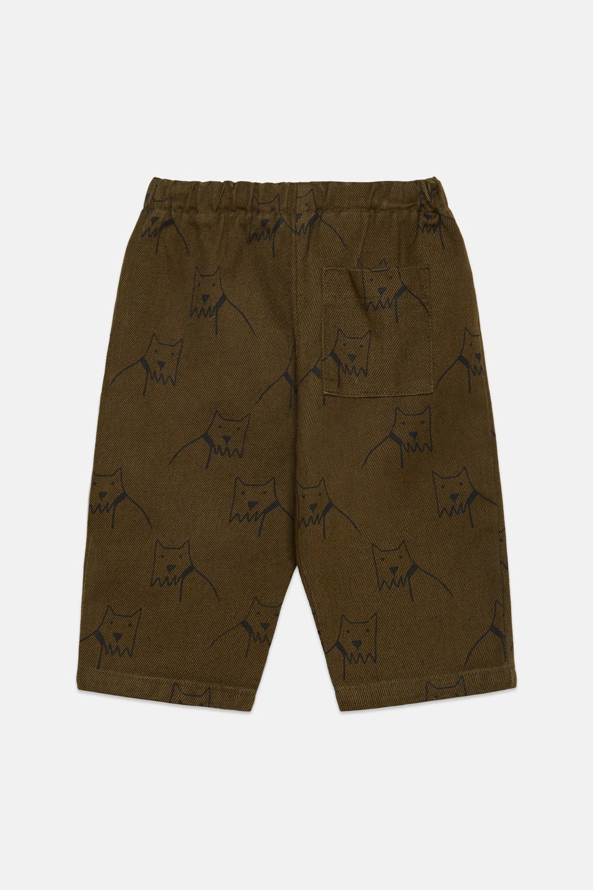 City dog all over canvas baby pants