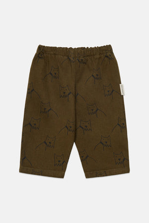 City dog all over canvas baby pants