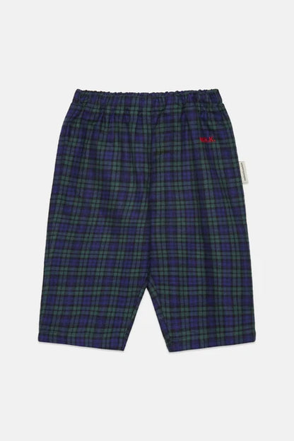 Checkered popelin baby pants