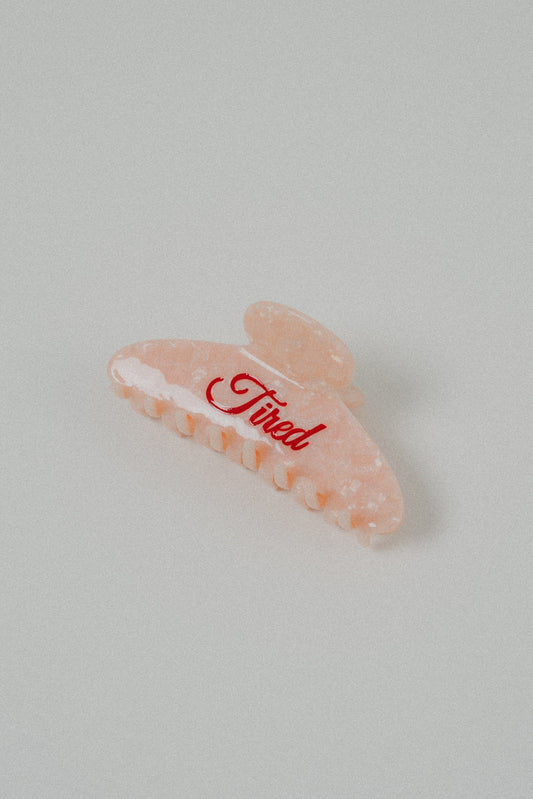 Hair Clip TIRED Pink